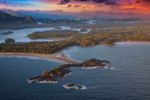 Chesterman Beach in Vancouver Island, British Columbia