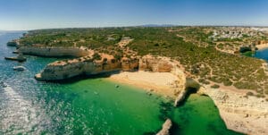 Praia do Pontal in Faro, Portugal