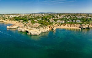 Praia dos Tremoços in Faro, Portugal