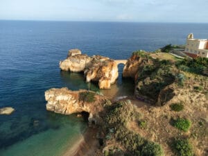 praia dos estudantes in Faro, Portugal