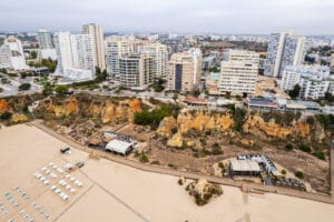 Praia da Rocha in Faro, Portugal