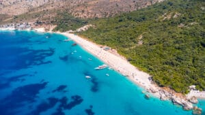 Krorez Beach in Vlorë County, Albania