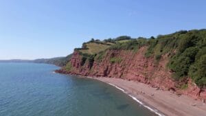 Ness Beach in Devon, England