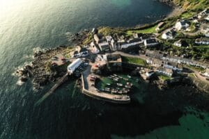 Coverack Beach in Cornwall, England