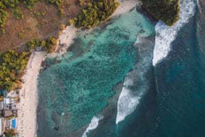 Balangan Beach in Lesser Sunda Islands, Bali