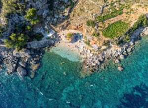 Luciska beach in Split-Dalmatia County, Croatia