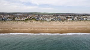 Shoreham Beach in West Sussex, England