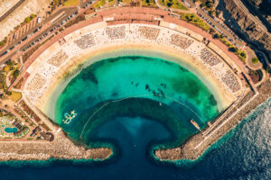 Playa de Amadores in Las Palmas, Canary Islands