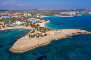 Makronissos Beach in Famagusta District, South Cyprus