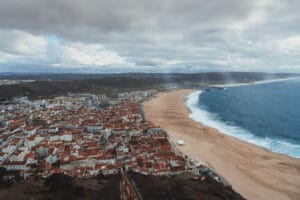 Praia da Nazaré in Leiria, Portugal