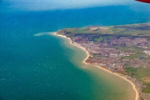 Pevensey Bay in East Sussex, England