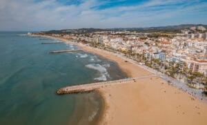 Platja de la Bassa Rodona in Barcelona, Catalonia