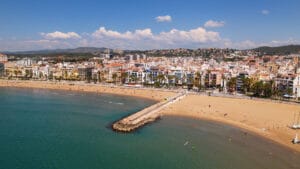 Platja de la Ribera in Barcelona, Catalonia