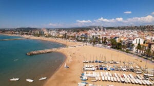 Platja de la Fragata in Barcelona, Catalonia