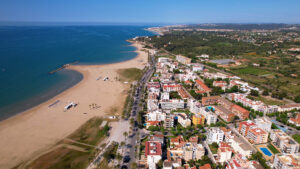 Platja de Ribes Roges in Barcelona, Catalonia