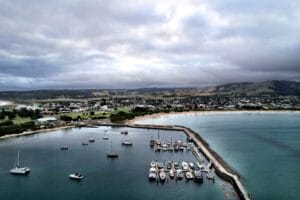 Apollo Bay Harbour in Victoria, Australia