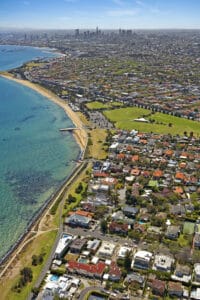 Elwood Beach in Victoria, Australia