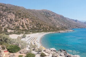 Anidri Beach in Region of Crete, Greece