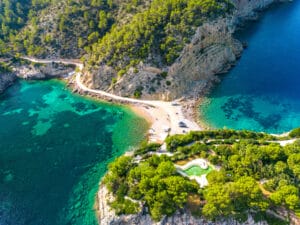 Cala d'en Ferrer in Ibiza, Balearic Islands