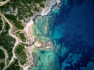 Tigania Beach in Central Macedonia, Greece