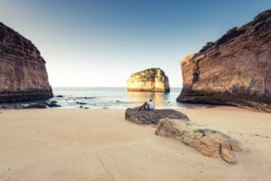 Praia do Barranquinho in Faro, Portugal