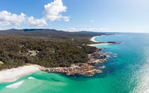 Bindalong Bay in Tasmania, Australia