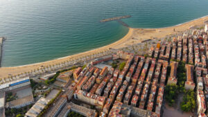 Platja de la Barceloneta in Barcelona, Catalonia