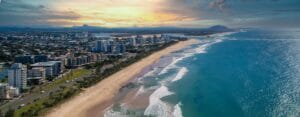 Alexandra Headland Beach in Sunshine Coast Regional, Queensland