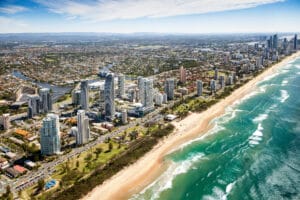 Kurrawa Beach in Gold Coast, Queensland