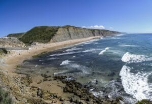 Praia do Magoito in Lisbon, Portugal