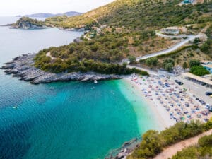 ammousa beach in Lefkada, Ioanian Islands