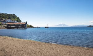 Playa Puerto Varas in Región de Los Lagos, Chile