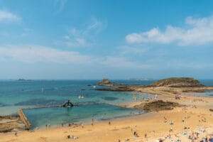 Plage de Bon Secours in Ille-et-Vilaine, Brittany