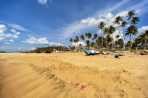 Negombo Beach Park in Gampaha District, Western Province