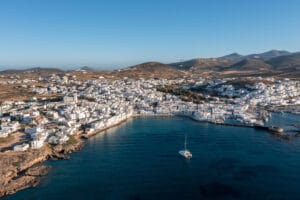 Agios Dimitrios beach in South Aegean, Greece