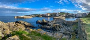 Portsoy Harbour Beach in Aberdeenshire, Scotland