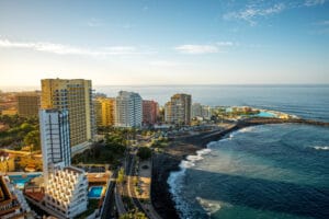 Playa Martiánez in Santa Cruz de Tenerife, Canary Islands