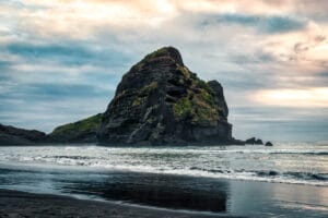 North Piha Beach in Auckland, New Zealand