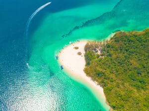 Bamboo Beach in Krabi Province, Thailand