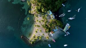 Marigot Beach in Castries, Saint Lucia