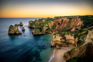 Praia do Camilo in Faro, Portugal