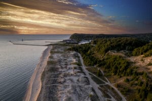 Elberta Beach in Michigan, United States