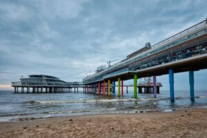 Naaktstrand Scheveningen in South Holland, Netherlands