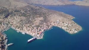 Nos Beach in Σύμη, South Aegean