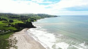 Warrington Beach in Otago, New Zealand