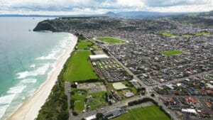 Saint Kilda Beach in Otago, New Zealand