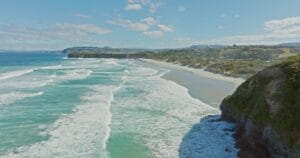 Tomahawk Beach in Otago, New Zealand