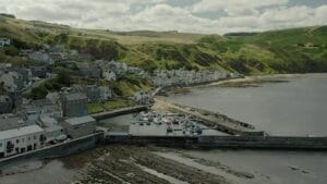 Gardenstown Beach in Aberdeenshire, Scotland