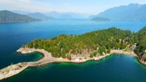 Bachelor Cove Beach in British Columbia, Canada