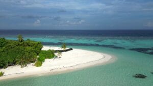 Bikini beach in Dhangethi, Ari Atholhu Dhekunuburi